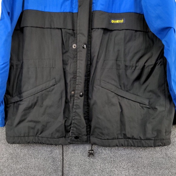 OshKosh B'gosh Men's Full Zip Snap Windbreaker Jacket Multi Medium Vintage - Picture 5 of 14